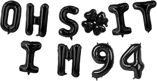 Miniatura 21 de Globos de látex de 16 pulgadas con texto en inglés "Oh I'm 14" Black Hallo Fourteen Cheers to 14 Years Old Theme Decor for Man Woman Happy 14th