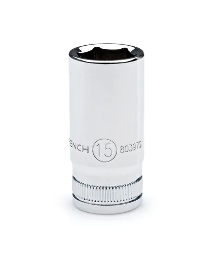 Miniatura 4 de GearWrench 80304S Juego de 13 piezas de llaves de vaso de 1/4 pulgada de longitud media de 6 puntas, métrico