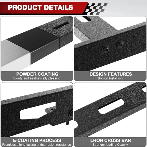 Miniatura 6 de Soporte de techo para Toyota 4Runner 2010-2024 5ª generación, cesta de carga de longitud completa resistente con barras transversales, estante