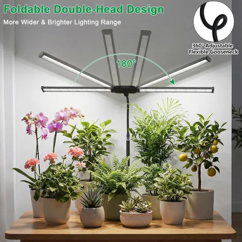 Miniatura 2 de Luz de cultivo para plantas de interior, lámpara de luz de crecimiento de espectro solar blanco de 6000 K con LED rojo y azul para semillas