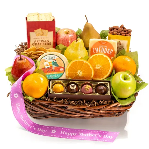 A Gift Inside Cesta de frutas de lujo para el día de