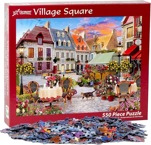 Miniatura 3 de Vermont Christmas Company Village Square - Rompecabezas de 550 piezas