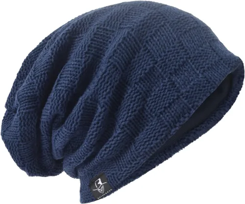 Miniatura 17 de Gorro de punto holgado con calavera de gran tamaño para hombre tipo skullcap