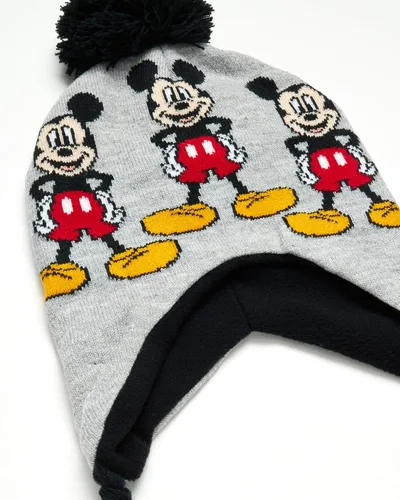 Miniatura 3 de Disney Conjunto de sombrero de invierno de Mickey Mouse y 2 pares de guantes o guantes edad 2-7