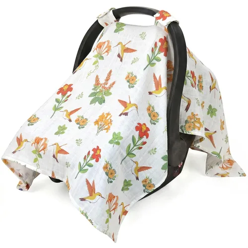 Miniatura 20 de Funda de muselina para asiento de coche para bebés, Metplus Funda transpirable para asiento de coche infantil, funda ligera para portabebés