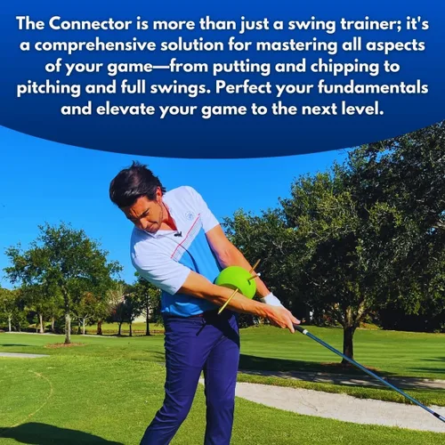 Miniatura 4 de The Connector Golf Training Aid - Entrenador de swing simple y eficaz para perfeccionar la mecánica, aumentar la precisión y mejorar tu juego El