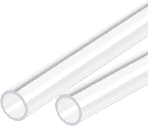Miniatura 15 de MECCANIXITY Tubo acrílico transparente rígido redondo 18 mm (0.7 ") ID 20 mm (0.8 ") OD 18" para lámparas y linternas, sistema de refrigeración por