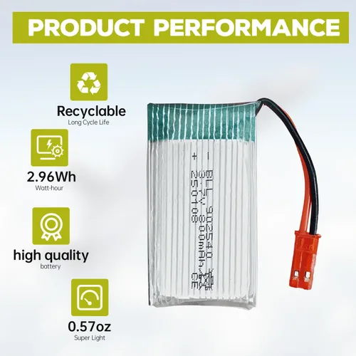 Miniatura 5 de 5 unidades 3.7 V 800 mAh batería de litio y 1 cargador de equilibrio 5 en 1 para MJX X400 X400W X800 X300C Sky Viper S670 V950HD V950str s1750 V2450