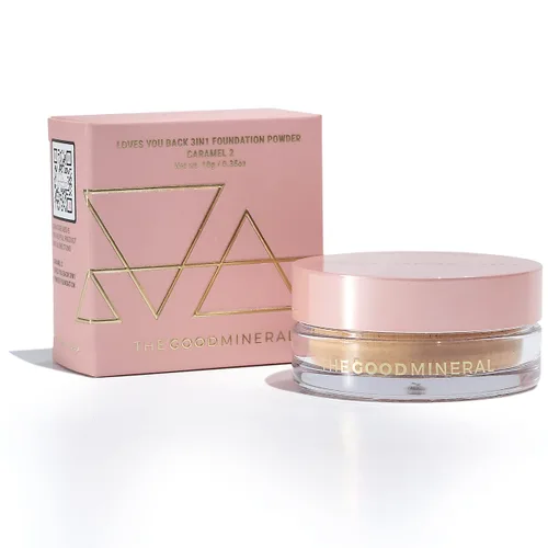 Miniatura 19 de The Good Mineral Loves-You-Back Base de maquillaje mineral en polvo 3 en 1 (BEIGE 3) Diseñada para pieles sensibles y propensas al acné Unifica
