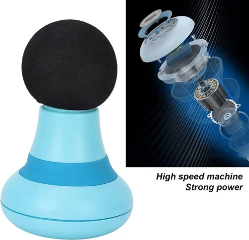 Miniatura 4 de Mini pistola de masaje, mini masajeador portátil con carga USB, masajeador personal eléctrico de mano con vibración de 6 velocidades, masajeador