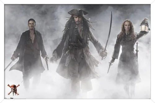 Miniatura 10 de Trends International Disney Pirates of the Caribbean: At World's End - Póster de pared de grupo, 14.725 x 22.375 pulgadas, versión enmarcada