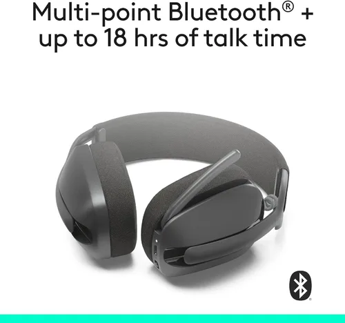 Miniatura 5 de Logitech Zone Vibe 100 - Auriculares inalámbricos ligeros sobre la oreja con micrófono de cancelación de ruido, auriculares Bluetooth multipunto