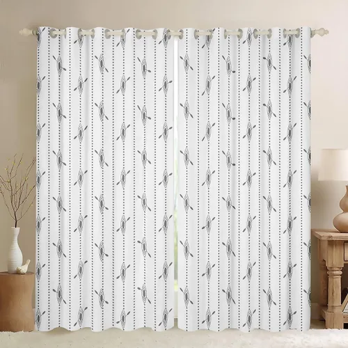 Miniatura 7 de Feelyou Cortinas de lago para dormitorio, sala de estar para niños, decoración de casa de lago, cortinas opacas (2 paneles, 38 x 45 pulgadas), Multi