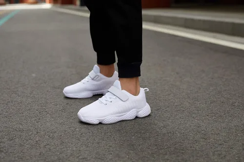 Miniatura 2 de Hetios Zapatos para niños y niñas, ligeros, atléticos, para correr, transpirables, de punto, para la escuela (bebéniño pequeñoniño grande)