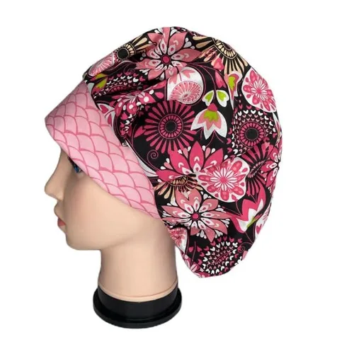 Miniatura 4 de Bouffant Scrub Cap Twist of Lime Scrub Hat OR Hats Womens Scrub Caps