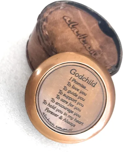 Miniatura 4 de Regalo para la brújula ahijada Ahijada ahijada – I Promise to Love You, regalos de bautismo, confirmación de comunión cristiana, regalos