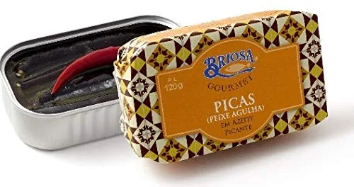 Briosa Gourmet de Portugal - Ajo pequeño enlatado especiado en aceite de oliva - 4.23oz / 120gr (paquete de 5 latas)