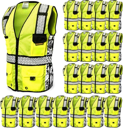 Miniatura 7 de KwikSafety - Charlotte, NC - RoadBOSS Econ & Chaleco de Seguridad Premium Clase 2 Chaleco Reflectante ANSI OSHA Chaleco de Seguridad para Hombres