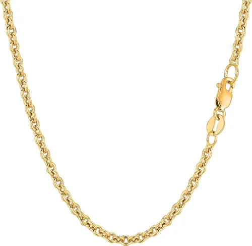 Jewelry Affairs 14k Yellow Gold Forsantina Chain Necklace, 3.1mm