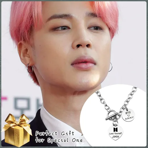 Miniatura 4 de HELAN Bangtan Boys Gift Kpop Bangtan Boys Necklace Love Yourself Necklace Bangtan Boys Fans Gift Kpop Group Gift for Bangtan Boys Fans