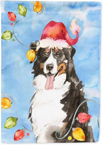 Miniatura 85 de Caroline's Treasures CK2484GF - Bandera decorativa para jardín de Alaskan Malamute con luces de Navidad, bandera decorativa para patio exterior