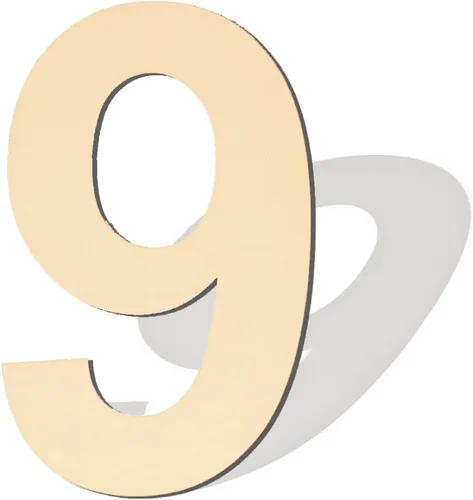 Miniatura 14 de Números de madera sin acabar - 3 grande de 15 pulgadas, en blanco y grande para manualidades de bricolaje, decoraciones de bodas y fiestas de Número
