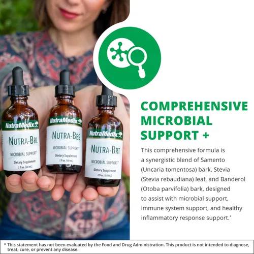 Miniatura 3 de Nutramedix Nutra BRL - Suplemento herbario líquido para la salud intestinal y el apoyo inmunológico - Samento y banderol para la salud digestiva