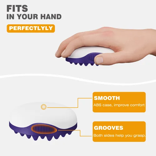 Miniatura 6 de WTTORDE Cepillo de silicona para cabello rizado, afro y ondulado, herramienta de onda de dos caras para estilos largos y cortos, peines grandes