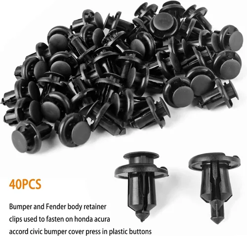 Miniatura 5 de Xislet 120 piezas Clips para parachoques de 10 mm 91503-SZ3-003 con tornillos para protector contra salpicaduras 90114-SE0-000 Compatibles con Honda