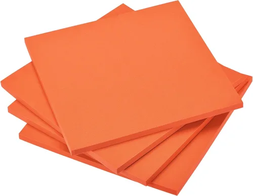 uxcell Hojas de espuma EVA naranja de 10 x 10 pulgadas, 0.394 in de grosor para manualidades y proyectos de bricolaje, 4 unidades