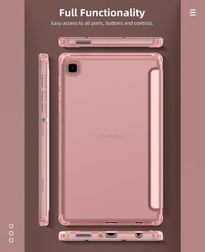 Miniatura 8 de MoKo Funda compatible con Samsung Galaxy Tab A7 Lite de 8.7 pulgadas 2021 (SM-T225/T220/T227), funda inteligente delgada y ligera con triple soporte
