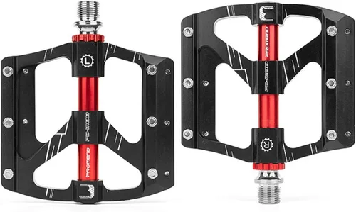 Pedales de bicicleta de montaña Pedales de bicicleta de aluminio CNC 3 rodamientos superficie ampliada ligera para bicicletas de carretera MTB