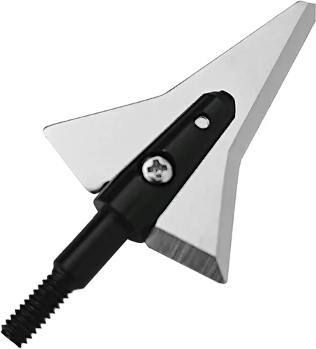 Miniatura 12 de Hojas de Acero Inoxidable para Cazar y Tiro con Arco Cabezales Anchos de Punta de Flecha Compatibles con Arcos Tradicionales, Arco de Tiro, Ballesta