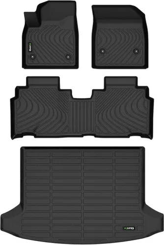 Miniatura 76 de HAFIDI® - Tapetes para auto con almacenamiento debajo del asiento, para todo clima, antideslizantes, de elastómero termoplástico, para la primera