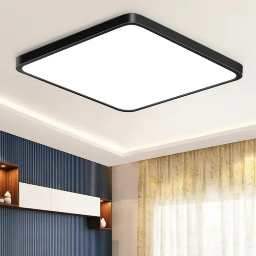 Miniatura 11 de inShareplus Lámpara LED de techo empotrada, 9 pulgadas, 18 W, 5000 K, luz blanca diurna, 1800 lm, cuadrada, súper brillante, lámpara de techo, IP