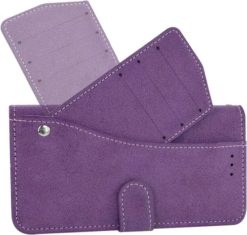 Miniatura 5 de Asuwish Compatible con Xiaomi Redmi Note 8 Pro Wallet Case y protector de pantalla de vidrio templado, soporte para tarjeta de crédito, soporte