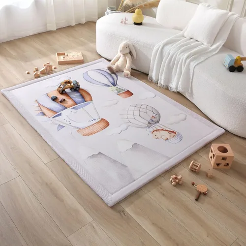 Miniatura 33 de Hakuna Matte - Alfombra de juego prémium para bebé de terciopelo coral ultrasuave con espuma viscoelástica, antideslizante, resistente al agua,