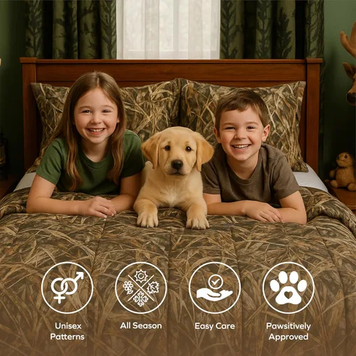 Miniatura 3 de VISI-ONE Realtree APX Camo Juego de edredón individual de 2 piezas – Ropa de cama ligera para todas las estaciones para niños, niños pequeños