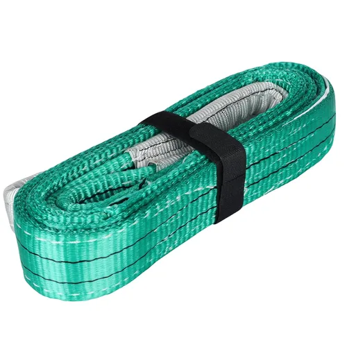 Miniatura 9 de Correas de elevación de 1 pulgada x 4 pies, 2 capas de alta resistencia plana de levantamiento de ojos, correas de nailon para levantamiento