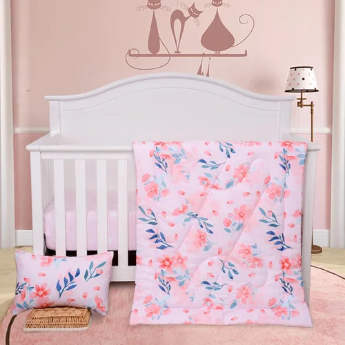 Miniatura 11 de JISEN Juego de ropa de cama de 3 piezas para cuna, juego de ropa de cama suave para cuna, camiones de construcción, juego de edredón para cuna