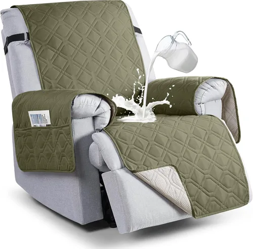 Miniatura 15 de VANSOFY Fundas 100% impermeables para sillas reclinables, funda antideslizante para silla reclinable para perros, protector de muebles, funda