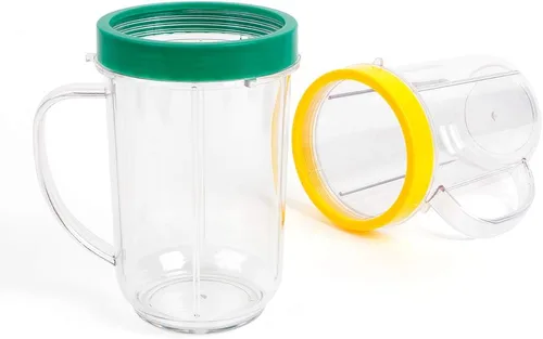 Miniatura 5 de Vasos de repuesto de 16 onzas para Magic Bullet, 6 piezas/juego de piezas compatibles con batidora Magic Bullet de 250 W MB1001, incluye tazas