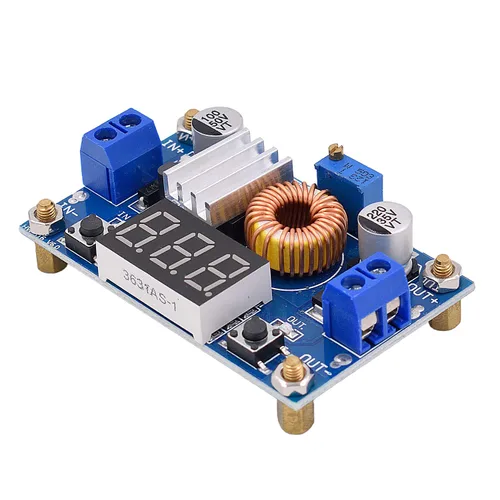 Miniatura 3 de [Paquete de 2] Convertidor DC-DC 5A Buck 4-38V a 1.25-36V Regulador de voltaje reductor Módulo de alta potencia con pantalla LED