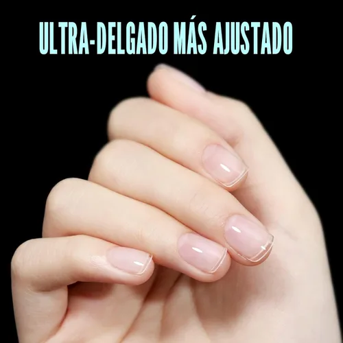 Miniatura 8 de TOMICCA Puntas de uñas cortas cuadradas extra cortas, 192 unidades, uñas postizas, 12 tamaños, uñas acrílicas transparentes para principiantes y 192