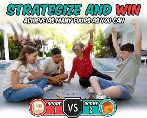 Miniatura 5 de Qubic4, un juego único de 4 en fila, juego de mesa de estrategia 3D para el pensamiento crítico. El juego de cuadrícula clásico en un elegante cubo