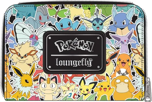 Miniatura 4 de Loungefly Pokemon Ombe - Cartera de piel sintética con patrón completo, Multicolor