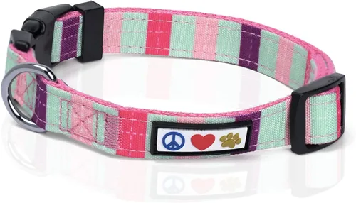 Miniatura 36 de Collar para mascotas Pawtitas, de 6 pies, suave, ajustable, color sólido, de nailon. El collar y arnés a juego para perros y cachorros, se venden