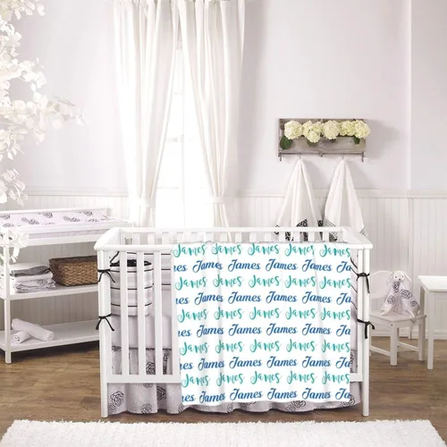 Miniatura 4 de Mantas de bebé personalizadas con nombre para niños, manta personalizada con nombre para bebés, recién nacidos y niños