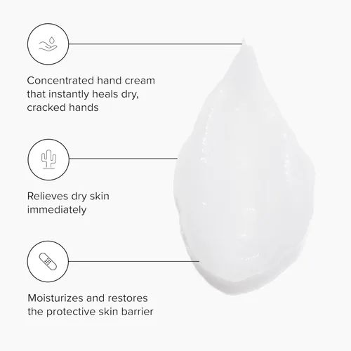 Miniatura 2 de DRMTLGY Crema de manos para manos secas y agrietadas - Loción de manos sin fragancia para manos secas - Crema hidratante de reparación de manos