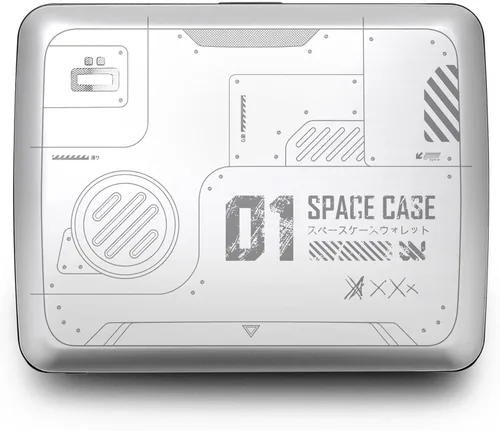Miniatura 17 de Cartera de aluminio ÖGON -DESIGNS-, de gran capacidad con cerradura metálica, protección RFID contra fraudes y desmagnetización, modelo Smart Case